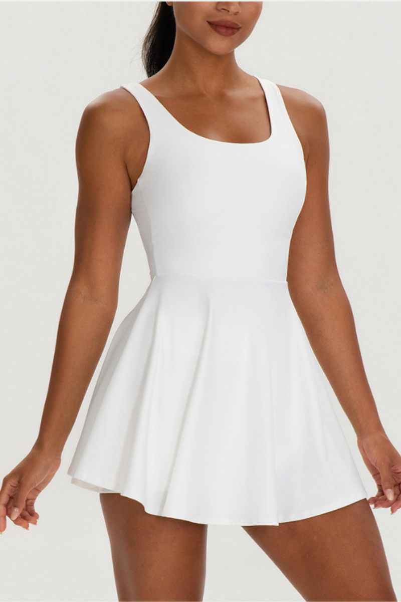 Women's Outdoor Tennis Dress And Shorts Two-Piece Sets