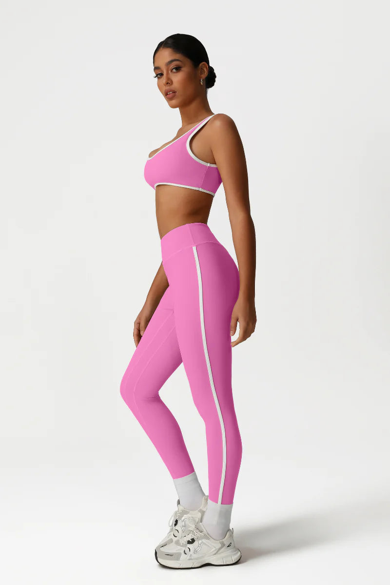 Zula Women High-Waisted Color-Block Butt-Lifting Yoga Set