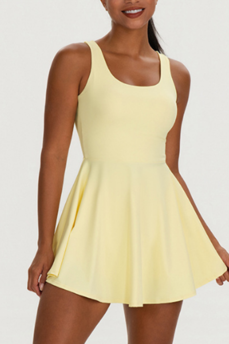 Women's Outdoor Tennis Dress And Shorts Two-Piece Sets