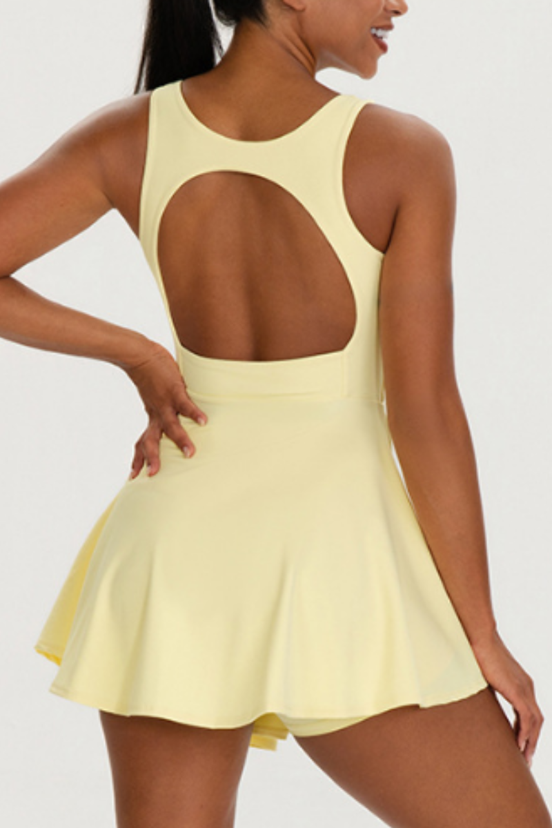 Women's Outdoor Tennis Dress And Shorts Two-Piece Sets