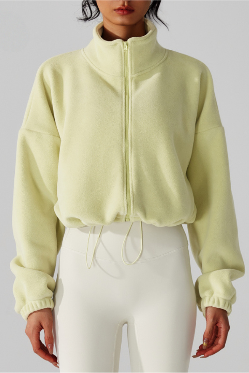 Fleece Zip Jacket β women's sport jacket activewear | Zula