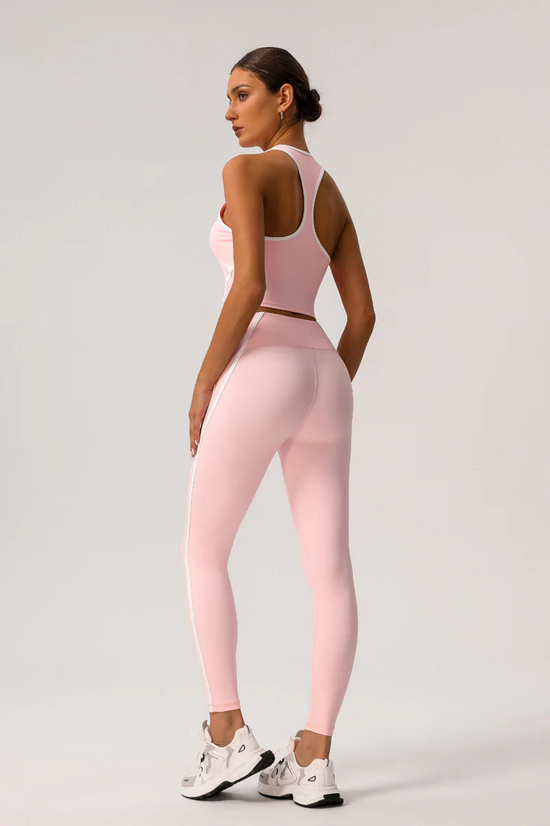 Zula Trimmed sports bra & yoga leggings 2-piece set