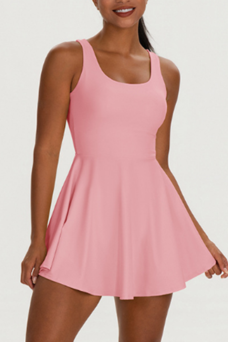 Women's Outdoor Tennis Dress And Shorts Two-Piece Sets