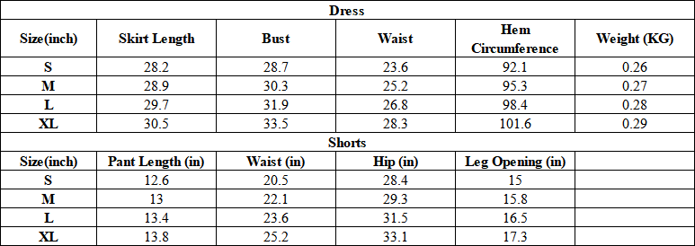 Women's Outdoor Tennis Dress And Shorts Two-Piece Sets