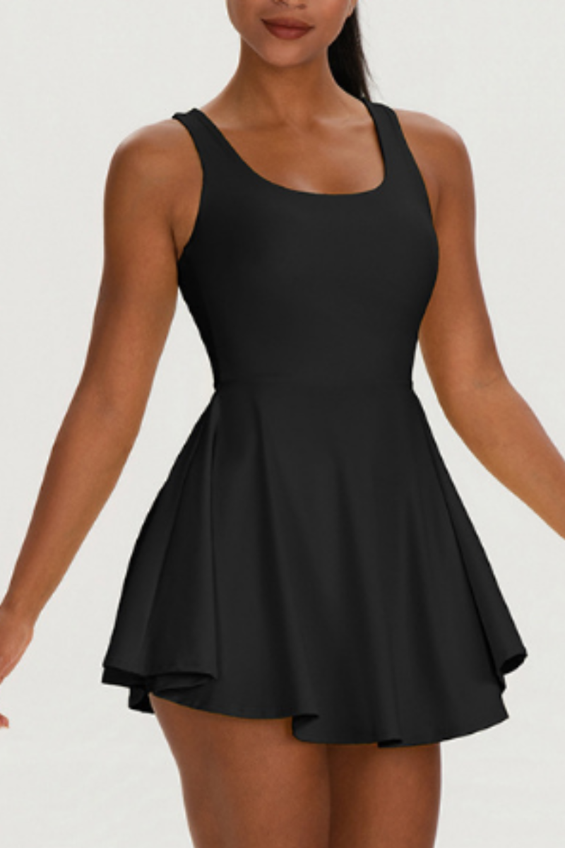 Women's Outdoor Tennis Dress And Shorts Two-Piece Sets