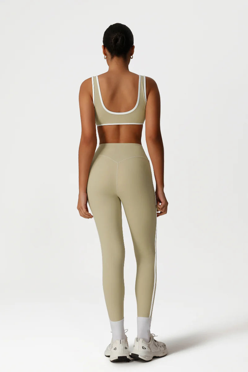 Zula Women High-Waisted Color-Block Butt-Lifting Yoga Set