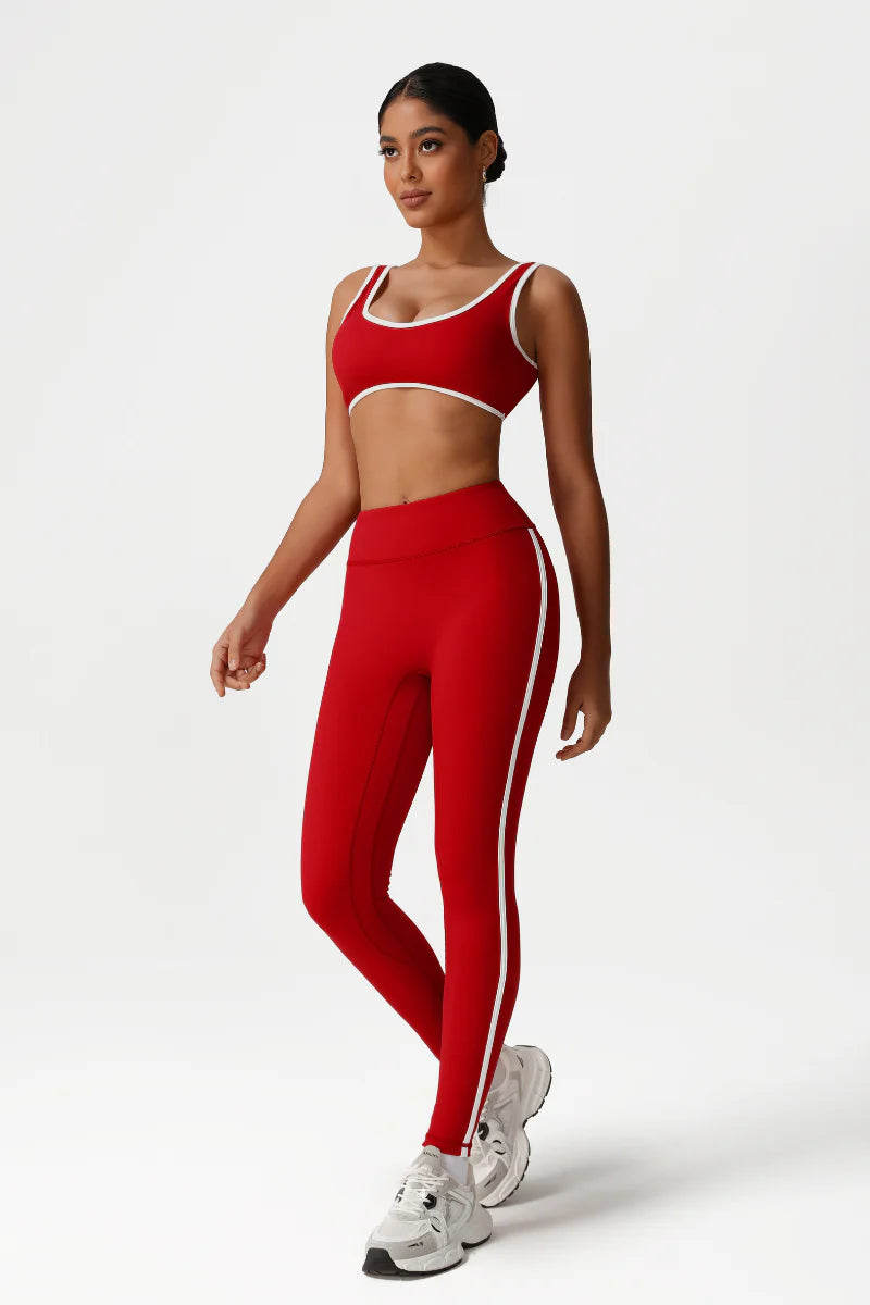 Zula Women High-Waisted Color-Block Butt-Lifting Yoga Set