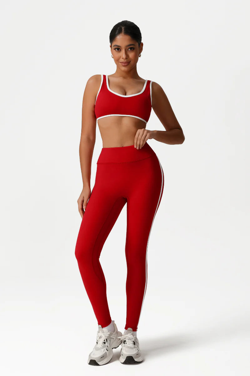 Zula Women High-Waisted Color-Block Butt-Lifting Yoga Set