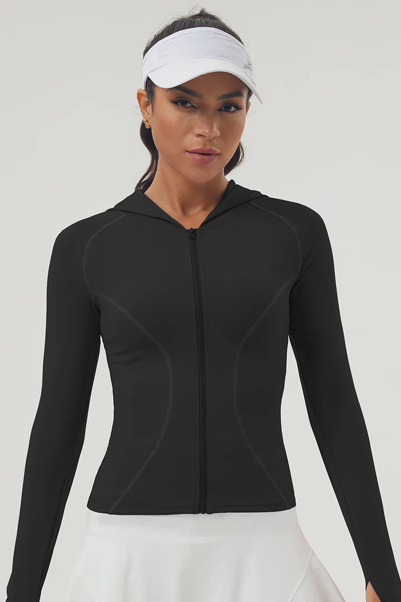 Zula Women'S Hooded Zip-Up Jacket