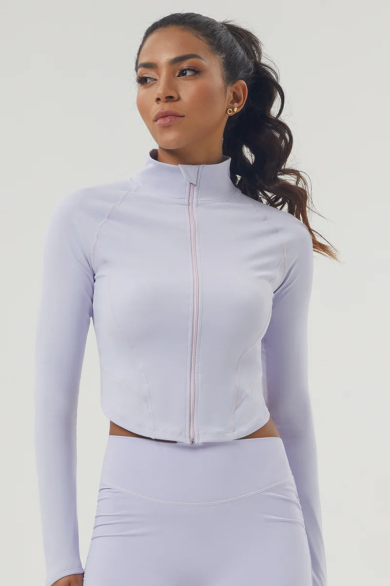 Zula Women's Zipper Reversible Collar Sport Jacket