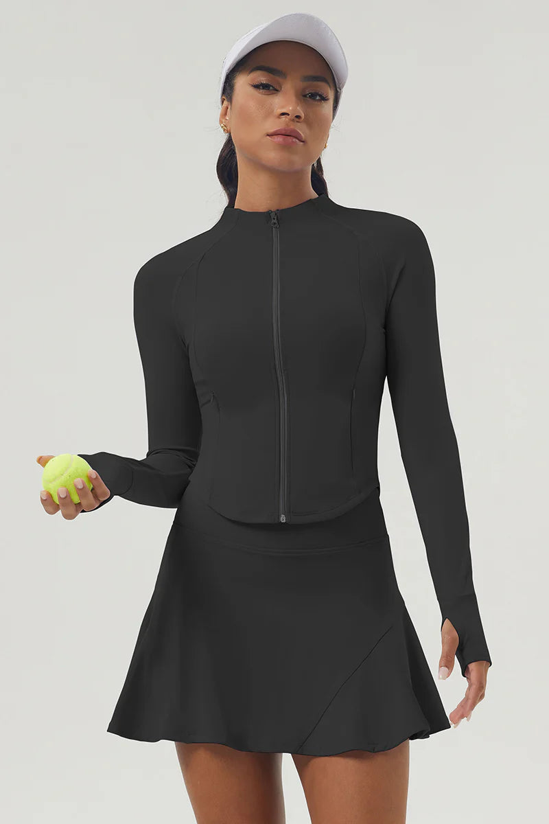 Zula Women's Sports Tennis Coat Tennis Skirt Set