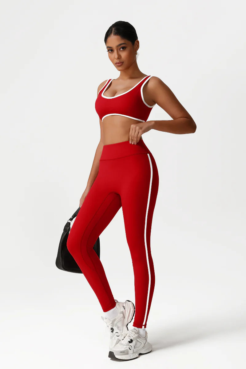 Zula Women High-Waisted Color-Block Butt-Lifting Yoga Set