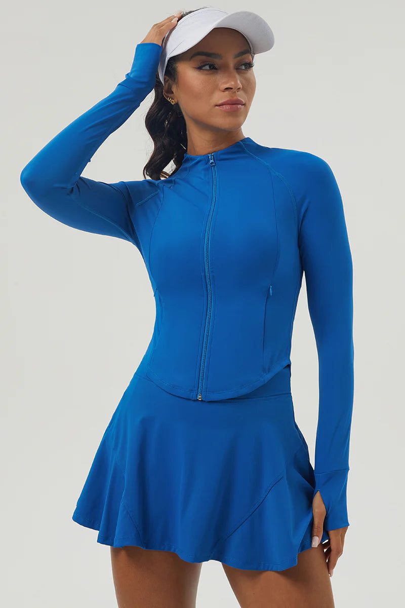 Zula Women's Sports Tennis Coat Tennis Skirt Set