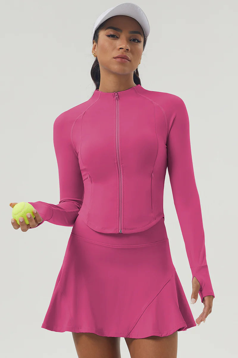Zula Women's Sports Tennis Coat Tennis Skirt Set
