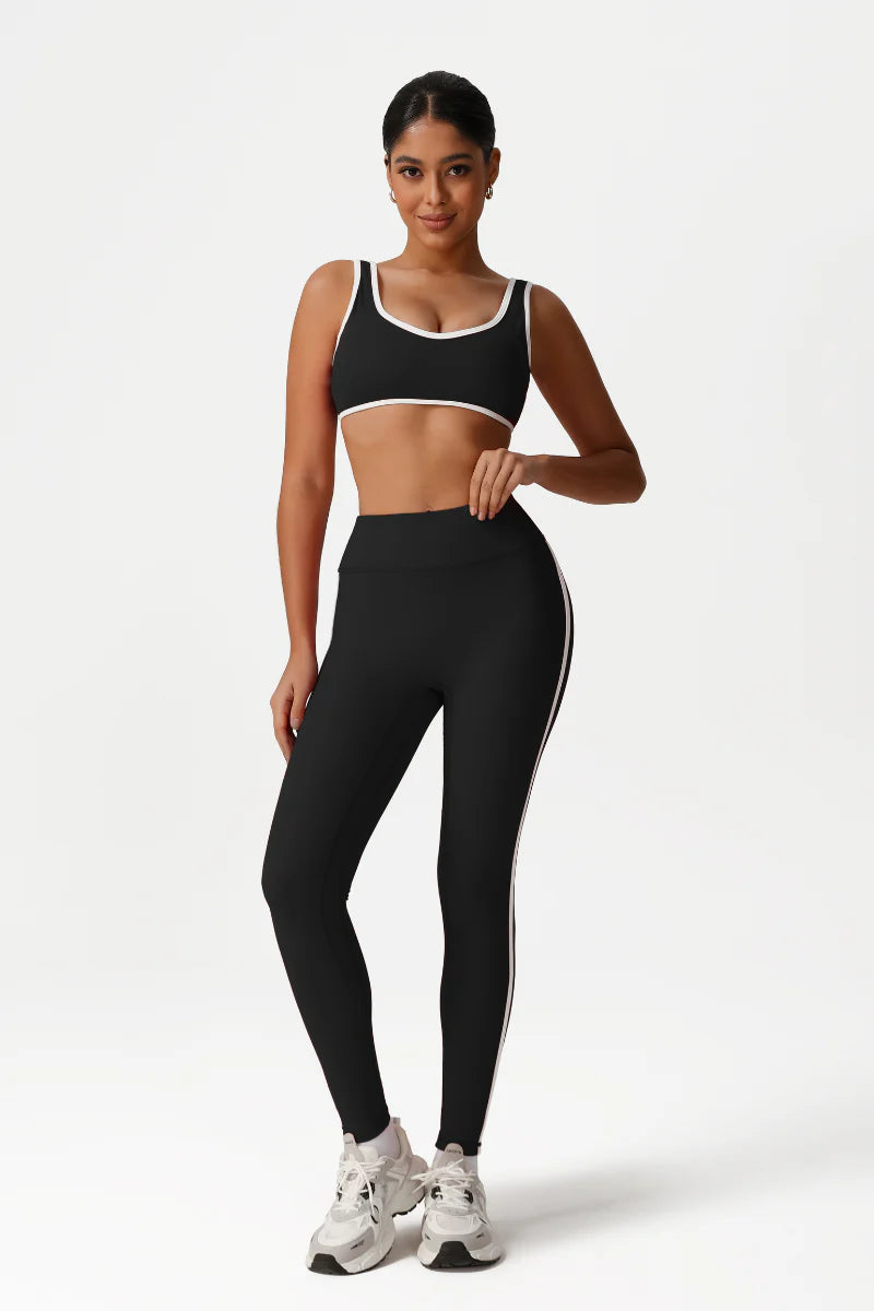 Zula Women High-Waisted Color-Block Butt-Lifting Yoga Set