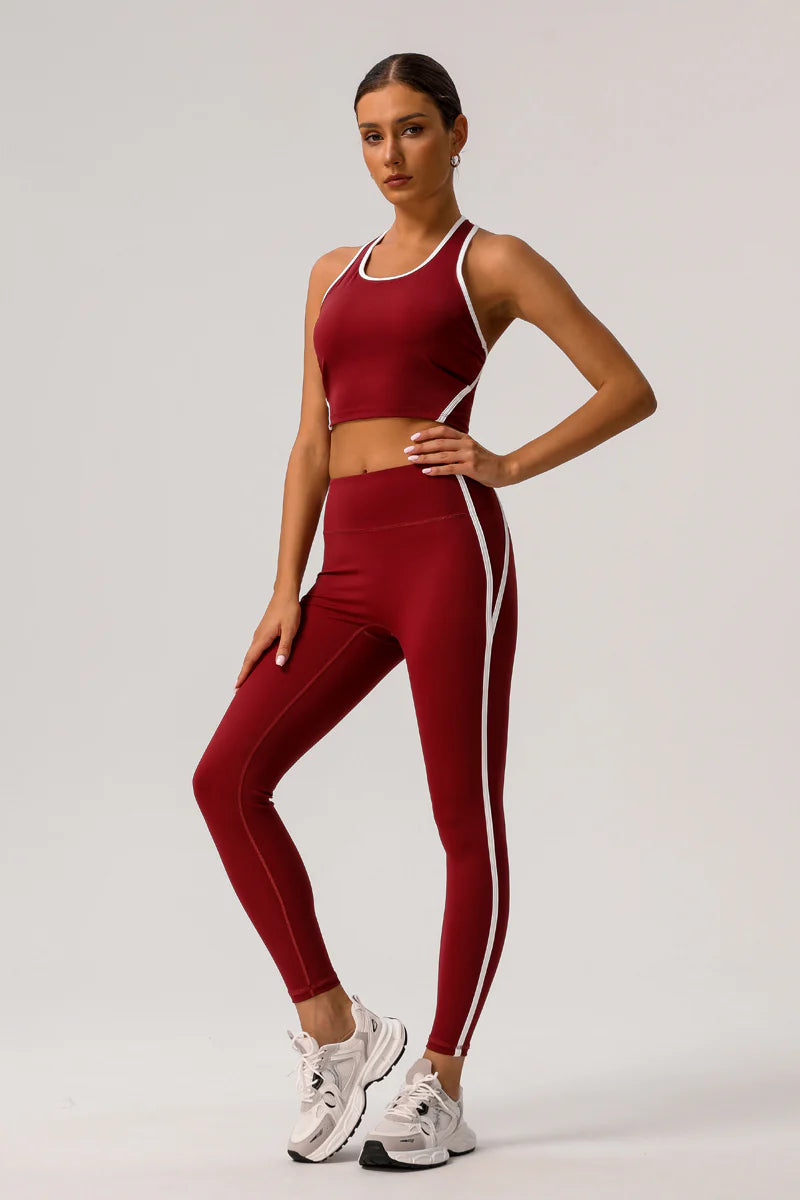 Zula Trimmed sports bra & yoga leggings 2-piece set