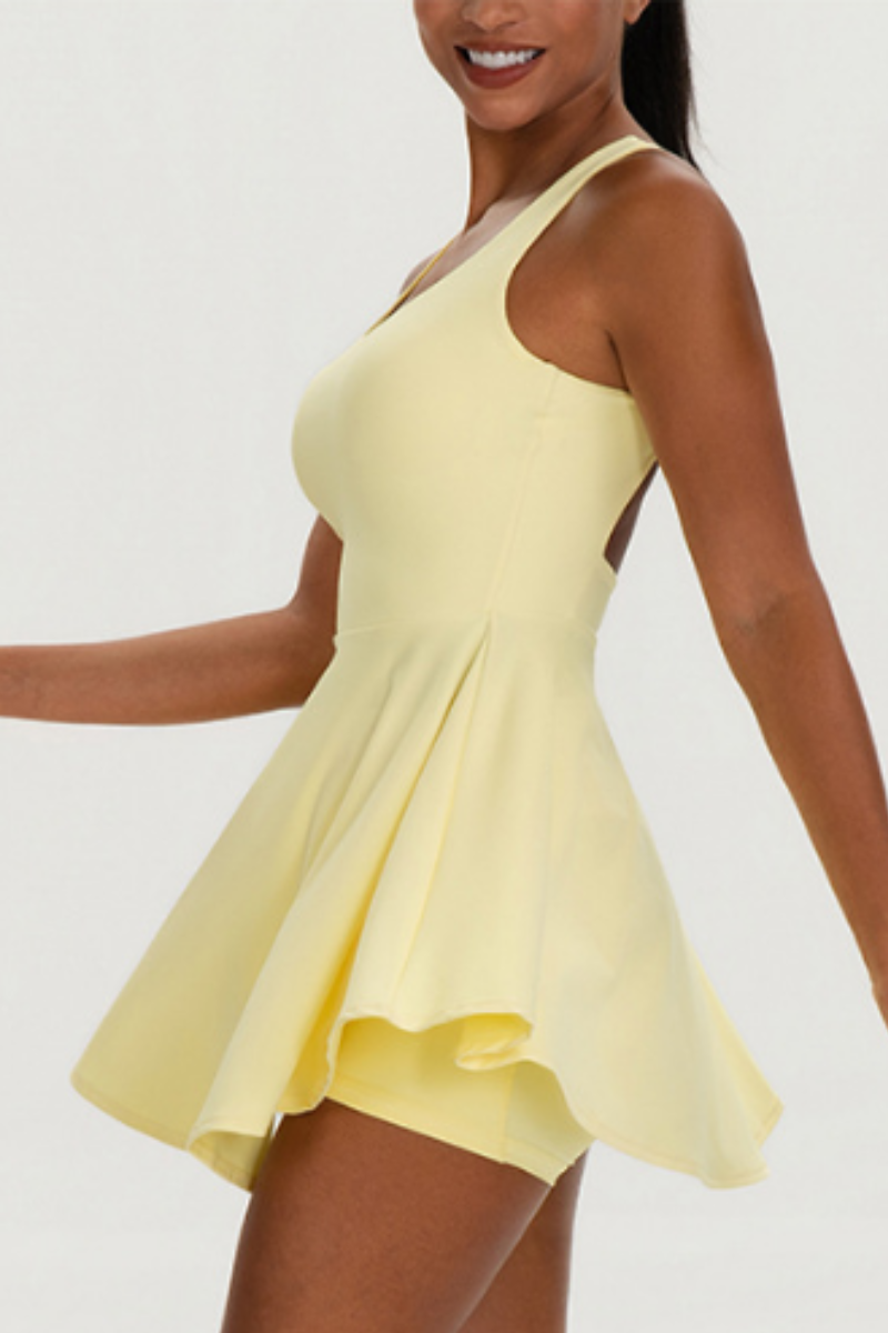 Women's Outdoor Tennis Dress And Shorts Two-Piece Sets
