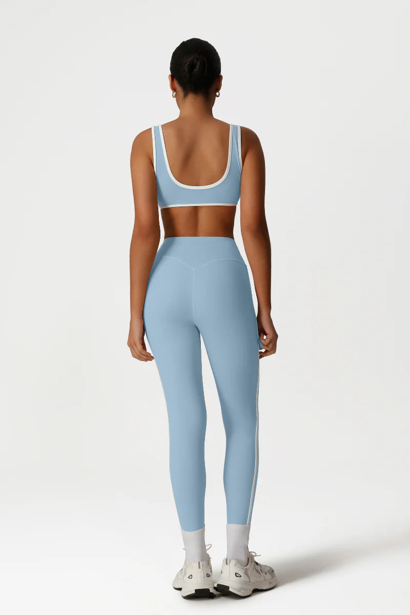 Zula Women High-Waisted Color-Block Butt-Lifting Yoga Set