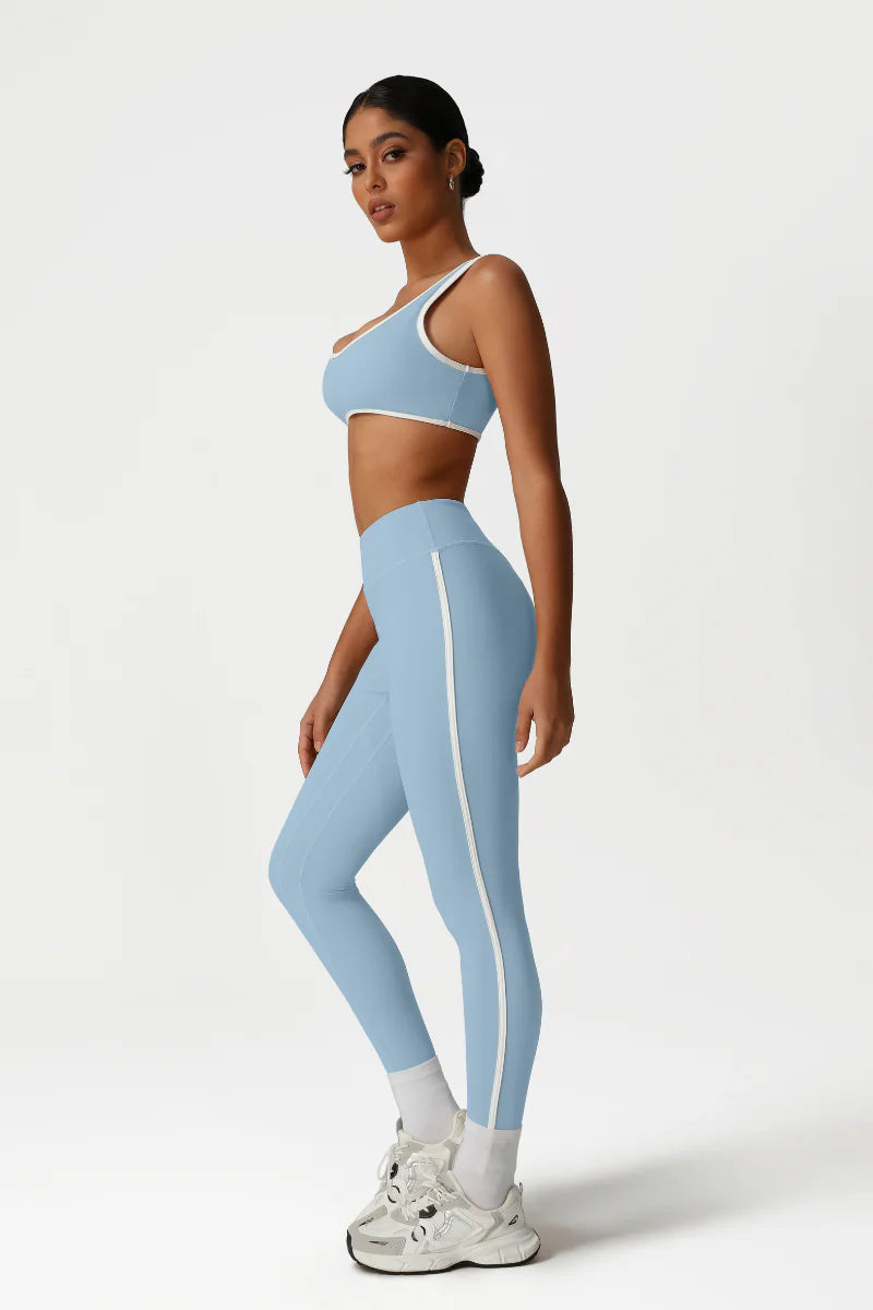 Zula Women High-Waisted Color-Block Butt-Lifting Yoga Set