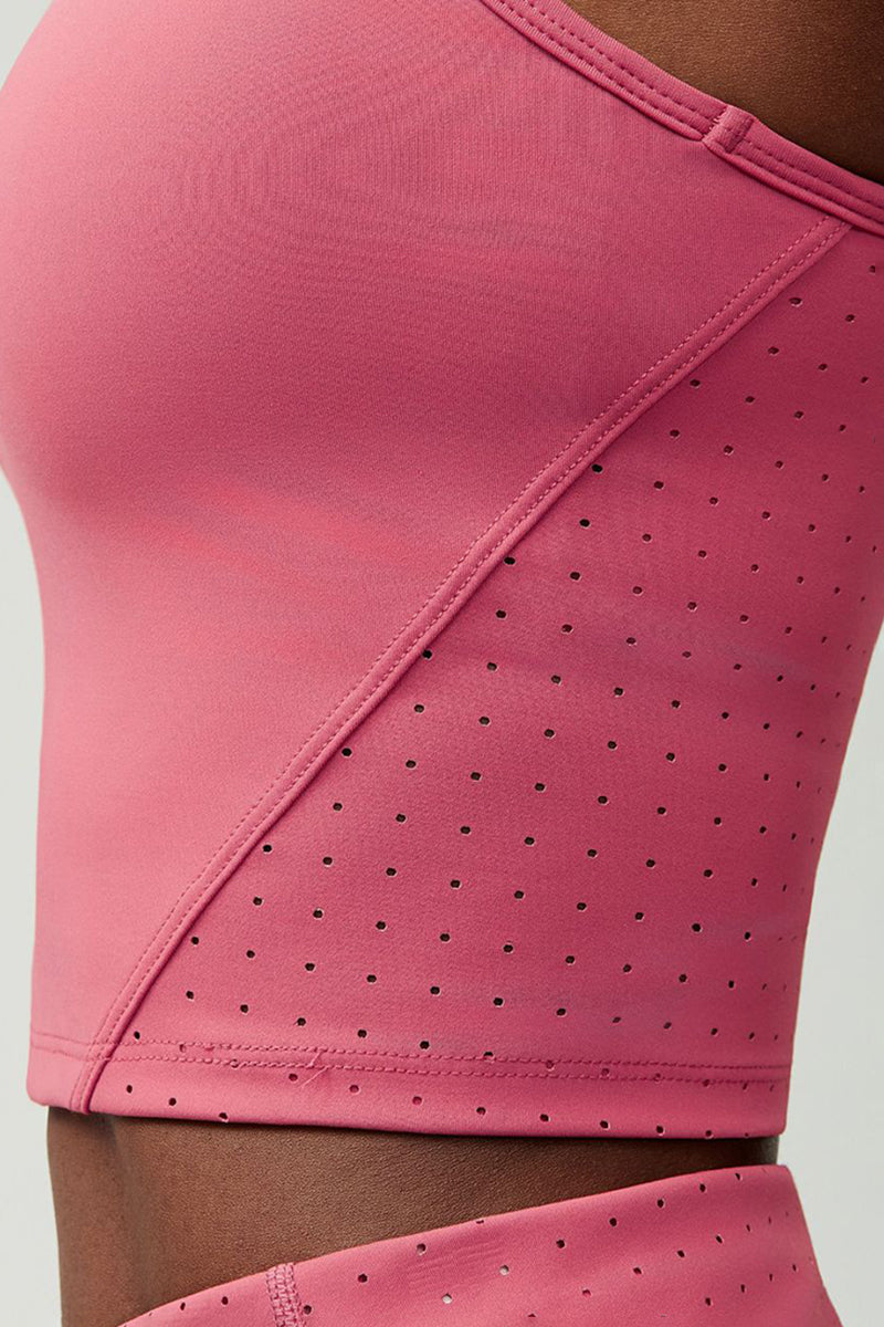 Women Breathable Tennis Vest Removable Padding Sports Top
