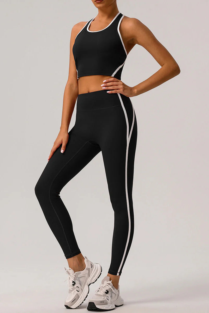 Zula Trimmed sports bra & yoga leggings 2-piece set