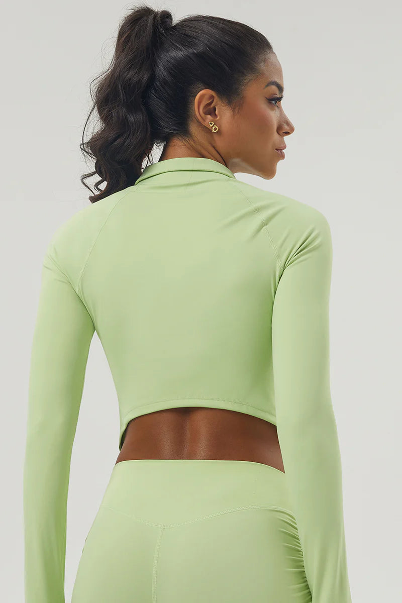 Zula Women's Zipper Reversible Collar Sport Jacket